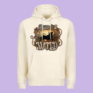 Keep It Wild Western Bull Premium Hoodie Designed By Howdyjamesfarm