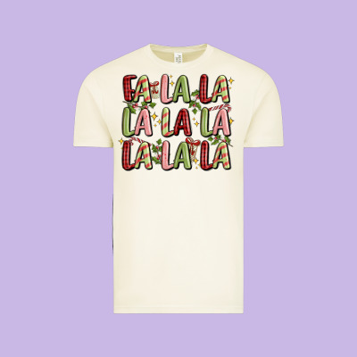 Fa La La La La La La La La Vintage Tee Designed By Maliassmallbusiness