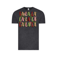 Vintage Black fa la la la la la la la la Vintage Tee - MaliasSmallBusiness
