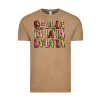 Vintage Coffee fa la la la la la la la la Vintage Tee - MaliasSmallBusiness