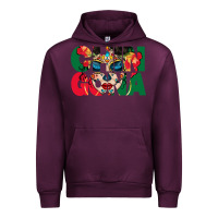 Mauve Wine chingona sugar skull Urban Hoodie - BundleAndBundleShop