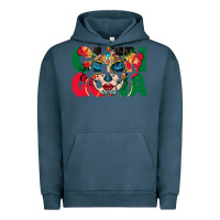 Pigment Midnight Navy chingona sugar skull Urban Hoodie - BundleAndBundleShop