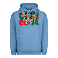Pigment Pebble Blue chingona sugar skull Urban Hoodie - BundleAndBundleShop