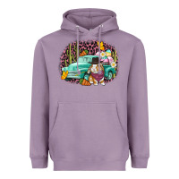 Lavender Western rabbit Easter Day Heavyweight Hoodie - CowGirlArtShop
