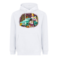 White Western rabbit Easter Day Heavyweight Hoodie - CowGirlArtShop