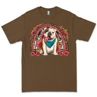 Cacao english bulldog floral rainbow Premium Tee - Artiststas