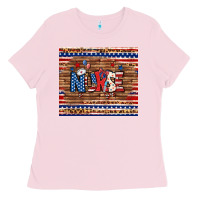 Bubblegum Pink american nurse tumbler Ladies Tee - BundleAndBundleShop