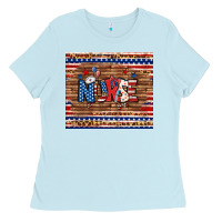 Baby Blue american nurse tumbler Ladies Tee - BundleAndBundleShop