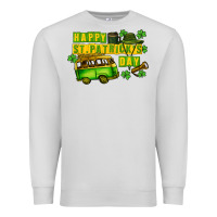 Dove Grey Camper Happy St. Patrick's Day Premium Sweatshirt - CowGirlArtShop