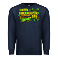 Navy Camper Happy St. Patrick's Day Premium Sweatshirt - CowGirlArtShop