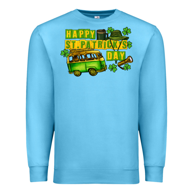 Camper Happy St. Patrick's Day Premium Sweatshirt by CowGirlArtShop | Teevron