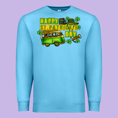 Camper Happy St. Patrick's Day Premium Sweatshirt Designed By Cowgirlartshop
