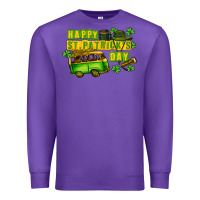 Purple Camper Happy St. Patrick's Day Premium Sweatshirt - CowGirlArtShop
