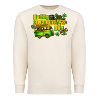 Sandshell Camper Happy St. Patrick's Day Premium Sweatshirt - CowGirlArtShop