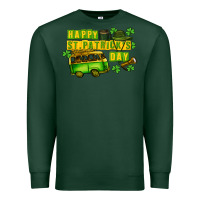 Sports Green Camper Happy St. Patrick's Day Premium Sweatshirt - CowGirlArtShop