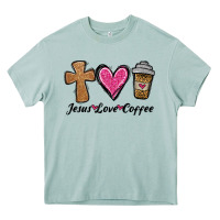 Arona jesus love coffee Heavy Core Tee - Jasminsmagicworld