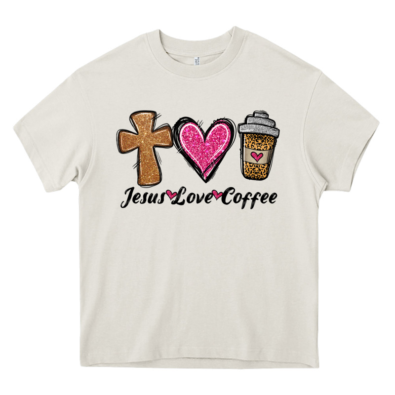 Jesus Love Coffee Heavy Core Tee by Jasminsmagicworld | Teevron