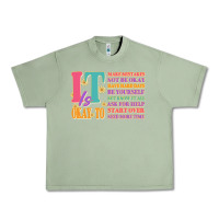 Oil Green it is okay to Urban Heavy Tee - JahusDesignShop