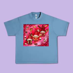 Gnomies With Food Urban Heavy Tee Designed By Nancycooperartshop