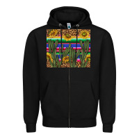 Black western desert with leopard and sunflowers tumbler tbs Zipper Hoodie - TumblerDesignByShophia