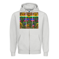 Dove Grey western desert with leopard and sunflowers tumbler tbs Zipper Hoodie - TumblerDesignByShophia