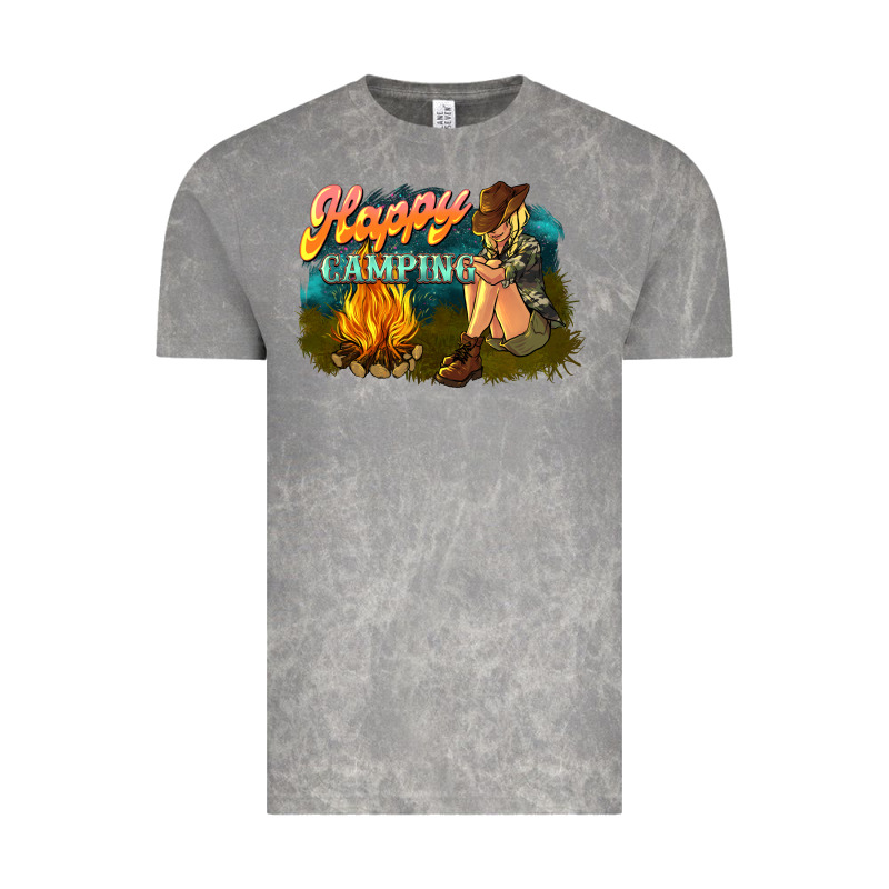 Happy Camping Vintage Tee by NancyCooperArtShop | Teevron