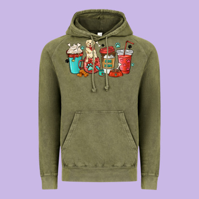 Dog Mama Golden Retriever Vintage Hoodie Designed By Maliassmallbusiness