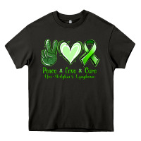 Peace Love Cure Non Hodgkin's Lymphoma Heavy Core Tee | Teevron