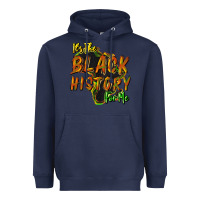 Navy It's the black history for me Heavyweight Hoodie - HowdyJamesFarm