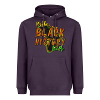 Plum It's the black history for me Heavyweight Hoodie - HowdyJamesFarm