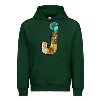 Forest Green farm life alphabet lowercase letters j Urban Hoodie - BundleAndBundleShop