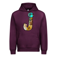 Mauve Wine farm life alphabet lowercase letters j Urban Hoodie - BundleAndBundleShop