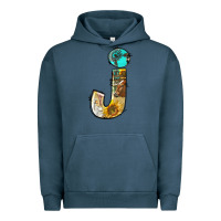 Pigment Midnight Navy farm life alphabet lowercase letters j Urban Hoodie - BundleAndBundleShop