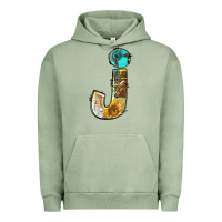 Pigment Oil Green farm life alphabet lowercase letters j Urban Hoodie - BundleAndBundleShop