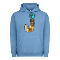 Pigment Pebble Blue farm life alphabet lowercase letters j Urban Hoodie - BundleAndBundleShop