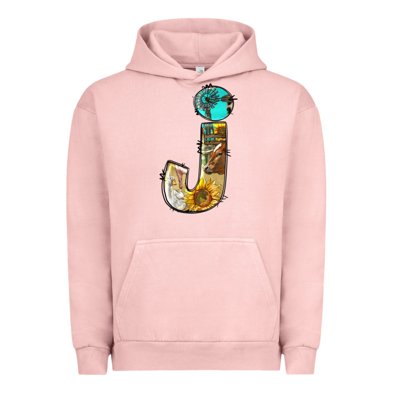 Farm Life Alphabet Lowercase Letters J Urban Hoodie by BundleAndBundleShop | Teevron