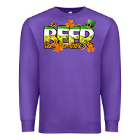 Purple St. Patrick's Day beer Premium Sweatshirt - CowGirlArtShop