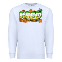 White St. Patrick's Day beer Premium Sweatshirt - CowGirlArtShop