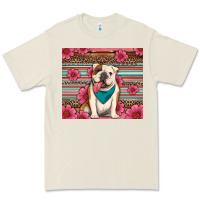 Bone british bulldog floral serape Premium Tee - Artiststas