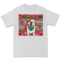 Dove Grey british bulldog floral serape Premium Tee - Artiststas