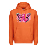 Carrot Cancer ribbon butterfly Cancer Awareness Premium Hoodie - HowdyJamesFarm