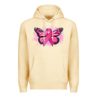 Pina Colada Cancer ribbon butterfly Cancer Awareness Premium Hoodie - HowdyJamesFarm