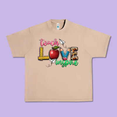Teach Love Inspire Urban Heavy Tee Designed By Nancycooperartshop