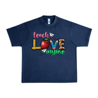 Navy teach love inspire Urban Heavy Tee - NancyCooperArtShop