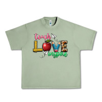 Oil Green teach love inspire Urban Heavy Tee - NancyCooperArtShop