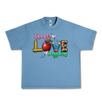Pebble Blue teach love inspire Urban Heavy Tee - NancyCooperArtShop