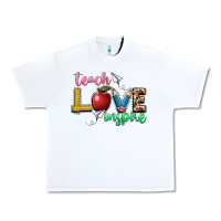 White teach love inspire Urban Heavy Tee - NancyCooperArtShop