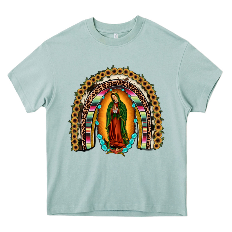 Our Lady Of Guadalupe Rainbow Heavy Core Tee by JahusDesignShop | Teevron