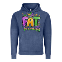 Vintage Denim fat tuesday Vintage Hoodie - MaliasSmallBusiness