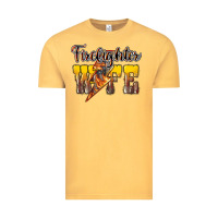 Vintage Mustard firefighter wife lightning bolt Vintage Tee - NancyCooperArtShop